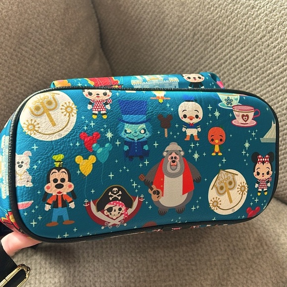 🏰Loungefly Disney Parks Backpack Multiple Characters - Picture 4 of 9